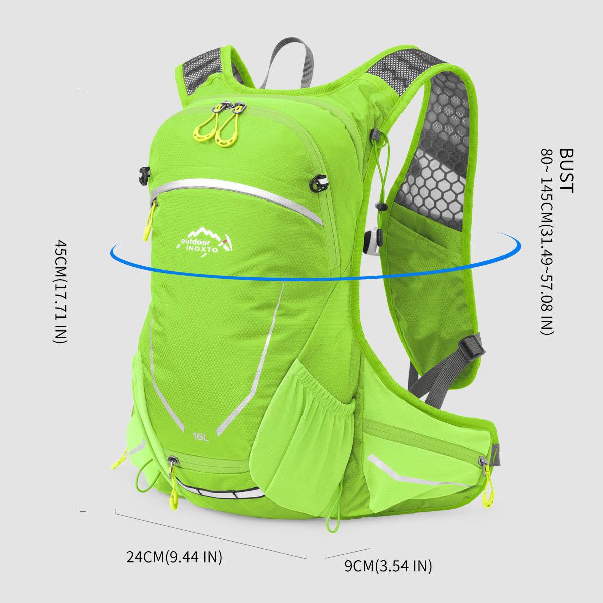 Hydration Lightweight Backpack with 2L Water Bladder